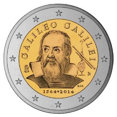 Italië 2 Euro Galilei 2014, Postzegels en Munten, Munten | Europa | Euromunten, Verzenden