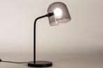 Rietveld Tafellampen - Zwart, Grijs - Glas, Metaal, Huis en Inrichting, Lampen | Tafellampen, Verzenden, Nieuw