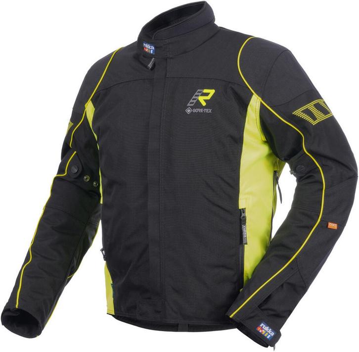 Rukka Trave-R Zwart Geel Textiele Motorjas, Motoren, Kleding | Motorkleding, Heren, Nieuw met kaartje, Jas | textiel, Verzenden