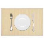 vidaXL 6 Placemats bamboe 30 x 45 cm natuurlijk, Verzenden, Nieuw, Beige