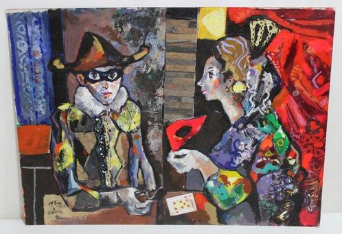 Miquel Torner de Semir (1938) - Máscaras y secretos, Antiek en Kunst, Kunst | Schilderijen | Klassiek