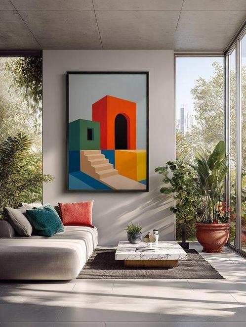 Nelson F. León - Composición Modular XL- (NO Reserve), Antiek en Kunst, Kunst | Schilderijen | Modern
