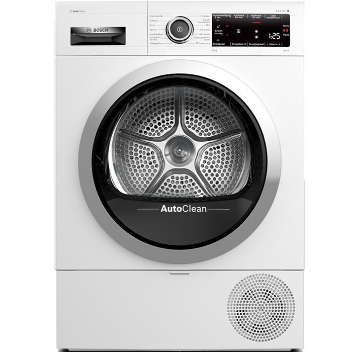 Bosch Wasdroger 9 kg, Witgoed en Apparatuur, Wasdrogers, Minder dan 85 cm, 8 tot 10 kg, Voorlader, Refurbished