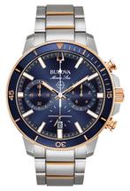 Bulova 98B301 Marine Star Chronograaf herenhorloge 45 mm, Overige merken, Staal, Verzenden, Polshorloge