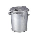 Staalverzinkte afvalbak 70 ltr - verzinkt, Verzenden, Nieuw