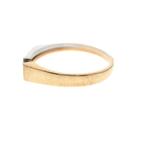 Bicolor gouden ring gezet met diamant 0,03 ct. (14 karaat), Gebruikt, Overige kleuren, Ophalen of Verzenden, Kleiner dan 17