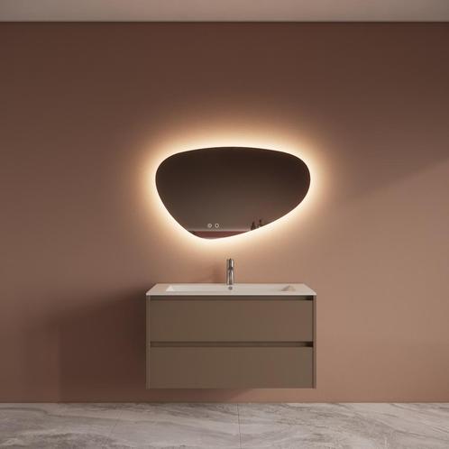 Badmeubelset BWS Riga Met Asia Wastafel Wit 100 cm Latte, Doe-het-zelf en Verbouw, Sanitair, Bad, Nieuw, Ophalen of Verzenden