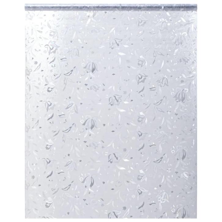 vidaXL Raamfolie bloemenpatroon mat 90x500 cm PVC, Huis en Inrichting, Stoffering | Gordijnen en Lamellen, Nieuw, Verzenden