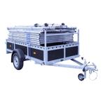 ALX Rolsteiger inclusief bakwagen 90 x 250 x 6,2m wh, Doe-het-zelf en Verbouw, Steigers, Verzenden, Nieuw, Rolsteiger of Kamersteiger