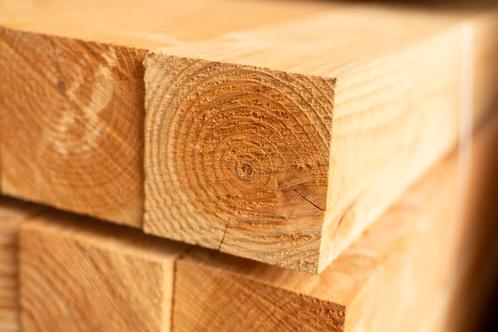 HOUT ACTIE! Douglas balk van 12x12cm nu voor €7,70 pm1, Doe-het-zelf en Verbouw, Hout en Planken, Overige houtsoorten, 300 cm of meer
