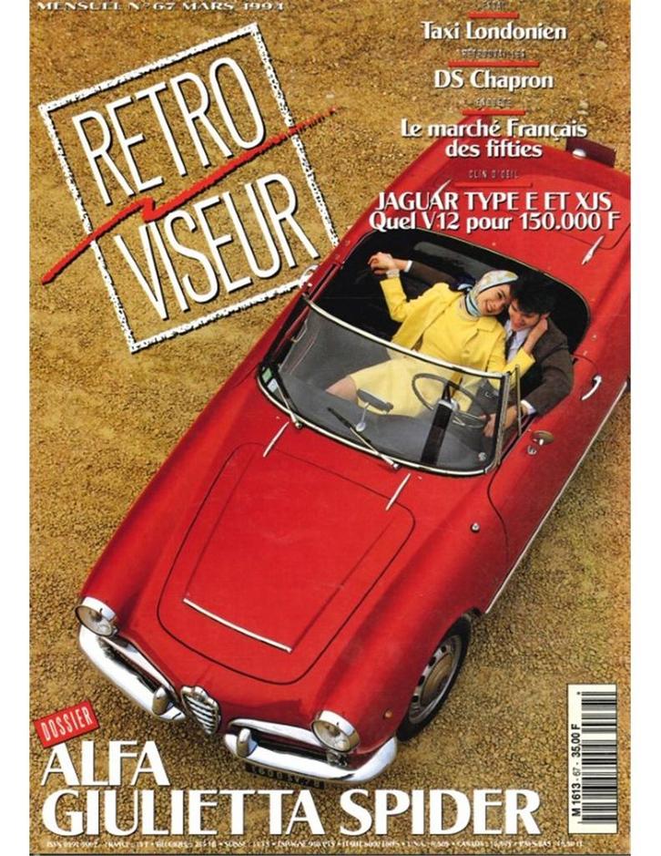 1994 RETROVISEUR MAGAZINE 67 FRANS, Boeken, Auto's | Folders en Tijdschriften