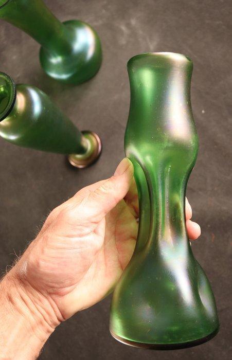 Jugendstil - Vaas (3) - Iriserend glas, Antiek en Kunst, Antiek | Glas en Kristal