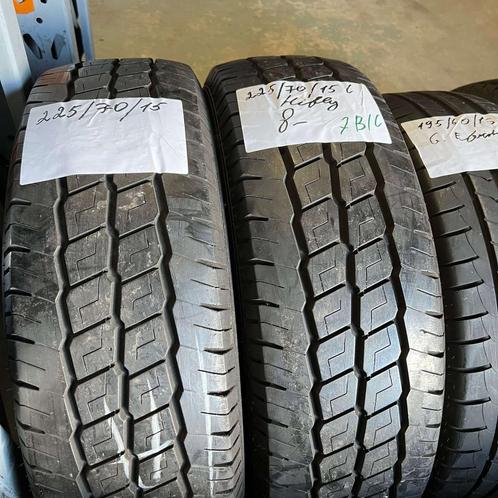2 x Hifly 225-70-15 C Zomerbanden 8mm, Auto-onderdelen, Banden en Velgen, 15 inch, Zomerbanden, 225 mm, Bestelwagen, Gebruikt