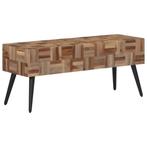 vidaXL Bankje 110x35x45 cm massief gerecycled teakhout, Verzenden, Nieuw