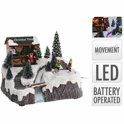 Kersthuisje | 20 x 15 x 15 cm | Verlicht van €24 voor €7, Diversen, Kerst, Nieuw, Ophalen of Verzenden