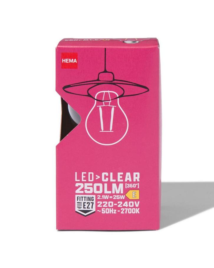 HEMA Ledlamp peervorm 2.1W 2700K wit, Huis en Inrichting, Lampen | Overige, Nieuw, Verzenden