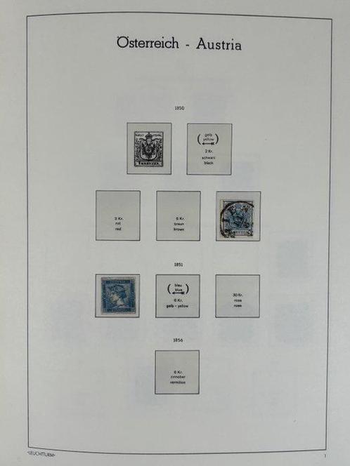 Oostenrijk 1850/1989 - Verzameling in 3 luxe Leuchtturm, Postzegels en Munten, Postzegels | Europa | Oostenrijk