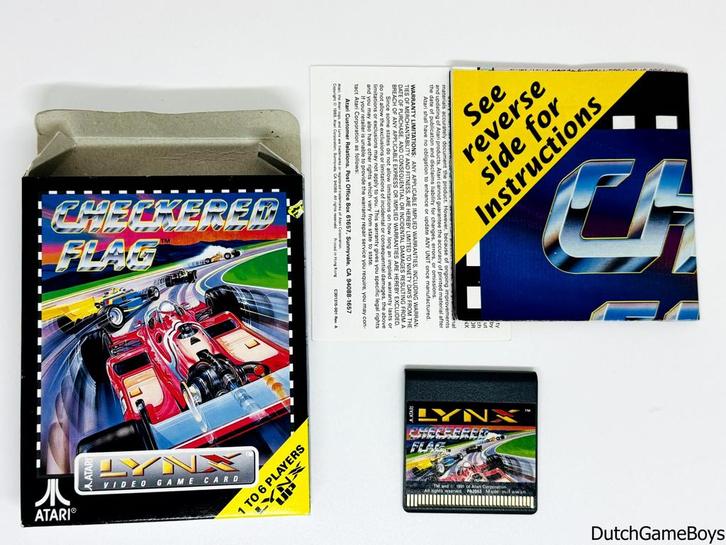 Atari Lynx - Checkered Flag, Spelcomputers en Games, Games | Atari, Gebruikt, Verzenden