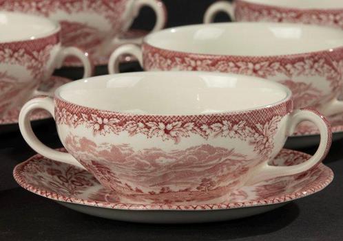 Wedgwood, Enoch Wedgwood - Set soepkommen (6) - Lochs of, Antiek en Kunst, Antiek | Meubels | Tafels