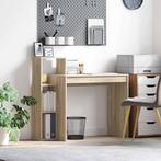 vidaXL Bureau met plank Sonoma Eiken 100 x 40 x 90 cm, Huis en Inrichting, Bureaus, Verzenden, Nieuw