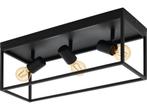 EGLO Silentina Plafondlamp - E27 - 54 cm - Zwart, Huis en Inrichting, Woonaccessoires | Overige, Verzenden, Zo goed als nieuw
