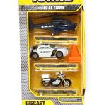Tonka Die Cast metalen politieauto, helikopter en motor, Verzenden, Nieuw