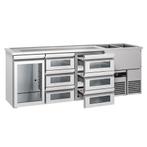 GGM Gastro | Barkoeling PREMIUM - 2500x700mm - 1 glazen deur, Verzenden, Nieuw in verpakking