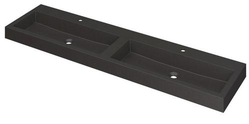 INK Wastafel Momento Quartz dubbel met 2 kraangaten 180 cm x, Doe-het-zelf en Verbouw, Sanitair, Overige typen, Nieuw, Ophalen of Verzenden