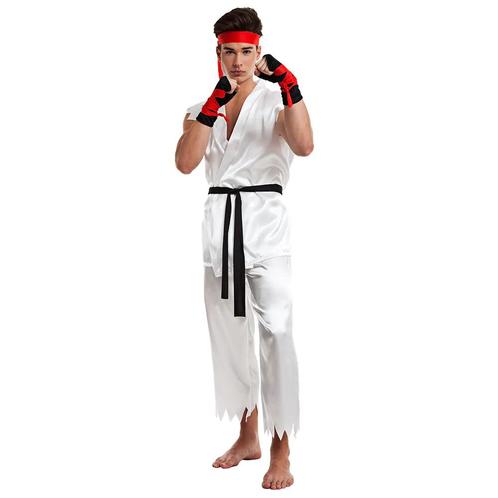 Ninja Kostuum Wit Heren, Kleding | Heren, Carnavalskleding en Feestkleding, Nieuw, Verzenden