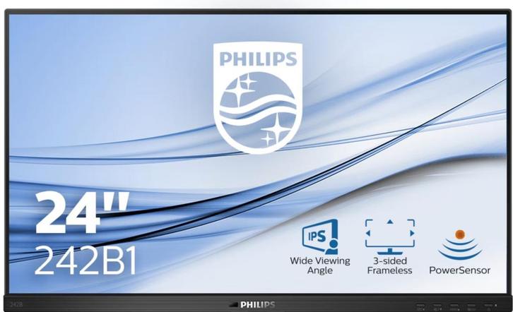Philips B-line 242B1 24 Inch | 1920 x 1080 Full HD | IPS..., Computers en Software, Monitoren, Zo goed als nieuw, Ophalen of Verzenden