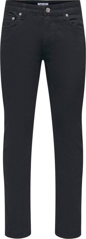 ONLY & SONS ONSLOOM SLIM BLACK 4324 JEANS VD Heren Jeans - M, Kleding | Dames, Spijkerbroeken en Jeans, Nieuw, Verzenden