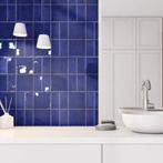 Wandtegel Donkerblauw 13x13cm (Muurtegels) (Bouwmaterialen), Doe-het-zelf en Verbouw, Tegels, Nieuw, Minder dan 20 cm, 10 m² of meer