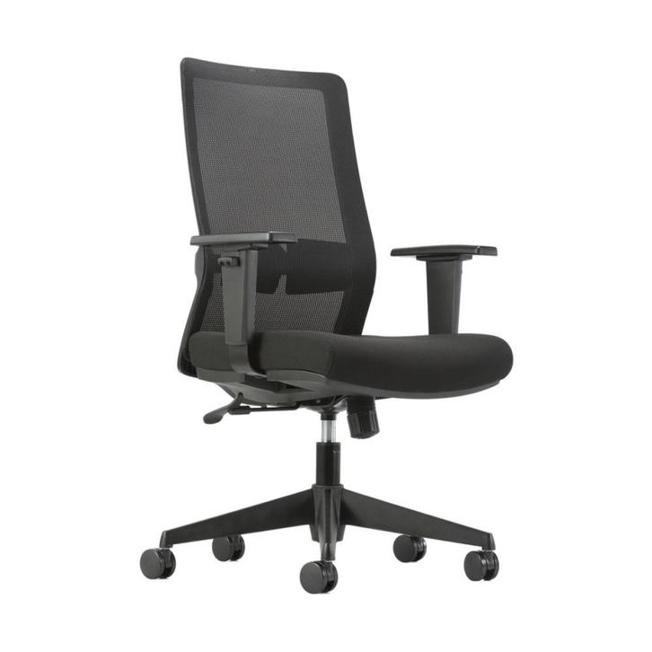 Basic Bureaustoel Zwart, Huis en Inrichting, Bureaus, Ophalen of Verzenden