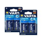 4x Type D batterijen - Varta, Verzenden, Nieuw