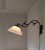 Wandlamp - Koper, Messing - Wandlamp + glazenkap, Antiek en Kunst