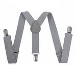 Fako Fashion - Kinder Bretels - Effen - 65cm - Grijs, Verzenden, Nieuw