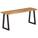 vidaXL Bankje met natuurlijke rand 105 cm massief acaciahout, Huis en Inrichting, Banken | Bankstellen, Verzenden, Nieuw, Hout