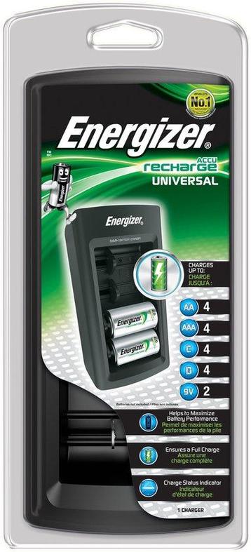Energizer Universal Charger AC 9V,AA,AAA,C,D (Elektronica) beschikbaar voor biedingen