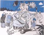 Mussert als Susuhunan op spotprent (lijst optie, Lithos), Verzenden