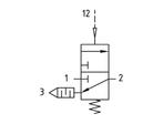 3/2 Klep G1/2 Pneumatisch Bediend 4000 l/min Multifix 2, Doe-het-zelf en Verbouw, Verzenden, Nieuw
