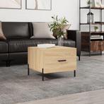 vidaXL Salontafel 50x50x35 cm bewerkt hout sonoma, Huis en Inrichting, Tafels | Salontafels, 50 tot 100 cm, Verzenden, Nieuw, 50 tot 100 cm