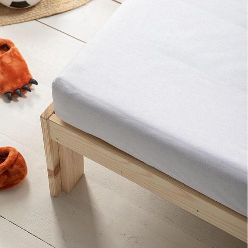 Fresh and Co  Kids Kinder Hoeslaken Katoen - Wit Ledikant -, Huis en Inrichting, Slaapkamer | Beddengoed, Hoeslaken of Sloop, Wit
