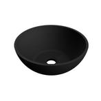 Waskom Arcqua Prince Opbouw 38x14 cm Rond Mat Zwart, Ophalen of Verzenden, Nieuw, Overige typen