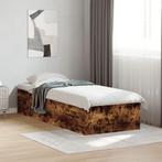 vidaXL Bedframe zonder matras hout gerookt eikenkleurig, Eenpersoons, Bruin, Verzenden, Nieuw