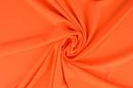 Lycra stof - Neon oranje - Per 10 of 50 meter, Overige materialen, 120 cm of meer, Oranje, Ophalen of Verzenden