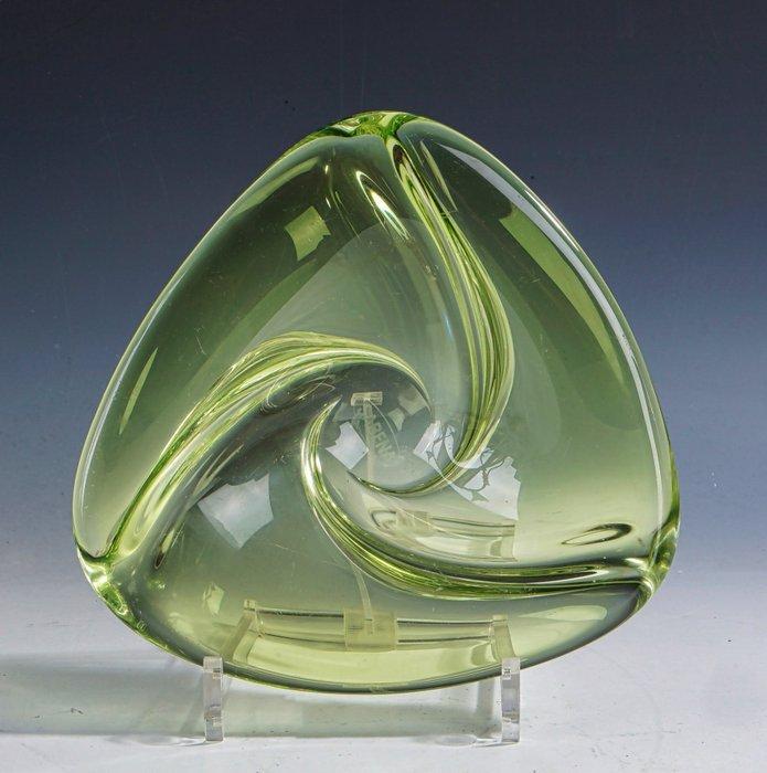 Val Saint Lambert - Schaal - Dikwandige swirl bowl in, Antiek en Kunst, Antiek | Glas en Kristal