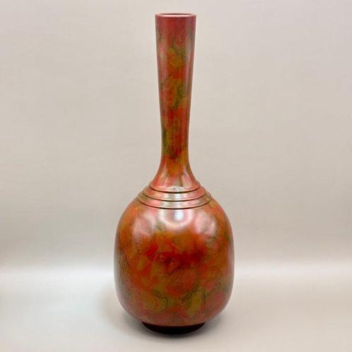 H24cm Takaoka Copperware  Fijne Bronzen Vaas, gesigneerd, Antiek en Kunst, Antiek | Overige Antiek