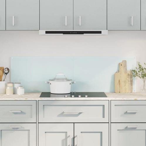 vidaXL Spatschermen keuken 2 st 70x50 cm gehard glas wit, Huis en Inrichting, Keuken | Keukenbenodigdheden, Nieuw, Verzenden