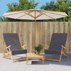 vidaXL Strandhanddoeken 2 st 400 g/m² 60x135 cm stof, Verzenden, Nieuw