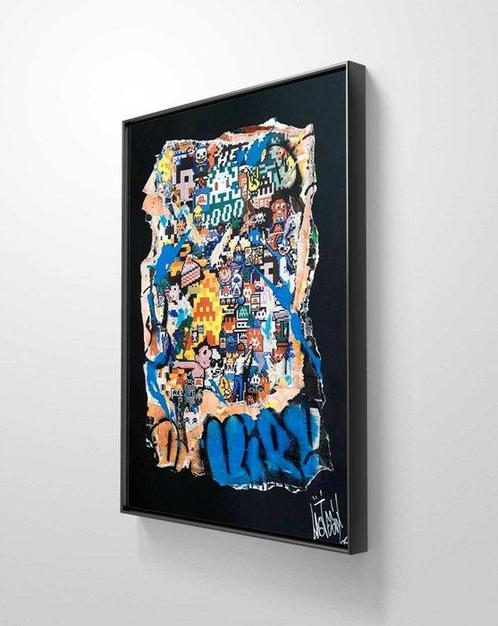 lasveguix (1986) - Fragment invader 4000, Antiek en Kunst, Kunst | Schilderijen | Modern